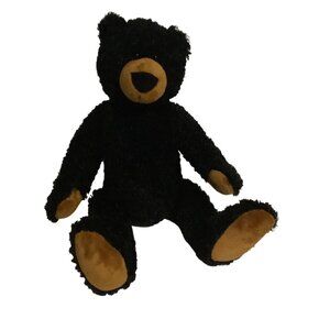 Aurora Plush Slouchee Black Bear Stuffed Animal 13"